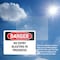 Signmission No Entry Blasting In Progress Danger Sign, Vinyl Decal, 10in W x 7in L, 2PK OS-2PACK-DS-D-710-L-2492 - alternate 4